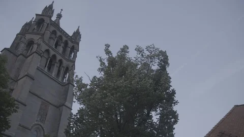 Lausanne Cathedral Video stock 123425737