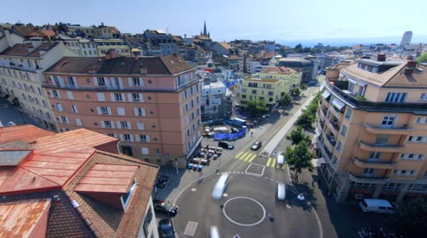 Lausanne timelapse Stock Footage 44207750