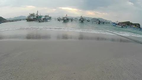 Laut Dan perahu Nelayan Stock Footage 172791732
