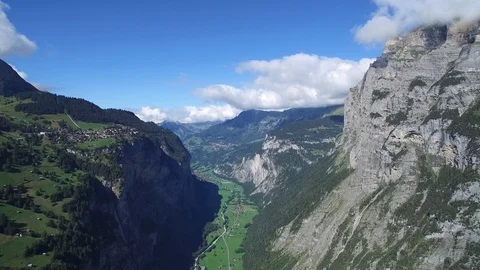 Lauterbrunnen valley Video stock 113183080