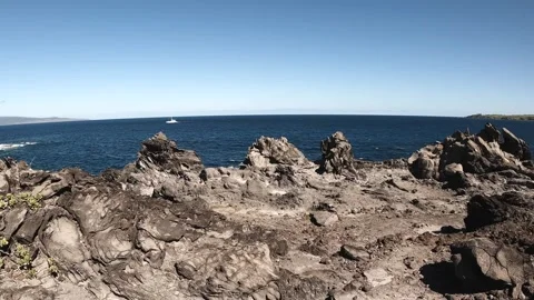 Lava and Water Stock Footage 242135563