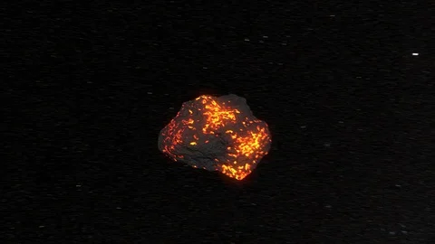Lava Asteroid Stock Footage 119857132