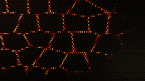 Lava cooling cracks glowing lattice abstract animation Stock Footage 345377259