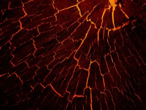 Lava crack ground mud textured Stock Photos