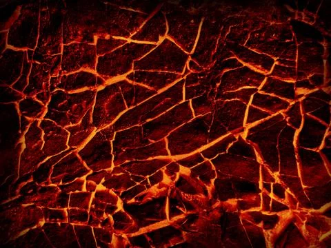 Lava crack textured Stock Photos