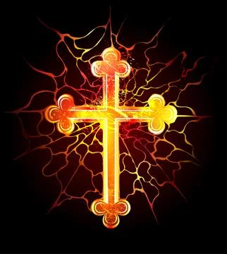 Lava cross Stock Illustration