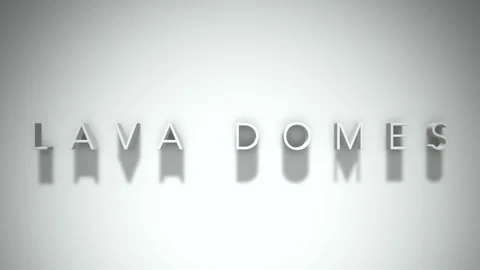 Lava Domes 3D title animation with shadows on a white background Stock Footage 296671102