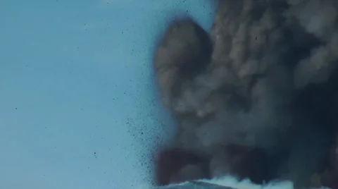 Lava explosions Stock Footage 25424237