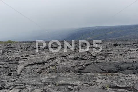 Lava Field on Big Island of Hawaii Stock Photos