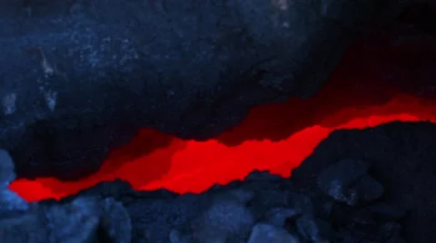 Lava field Stock Footage 42112458