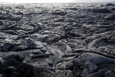Lava field Stock Photos