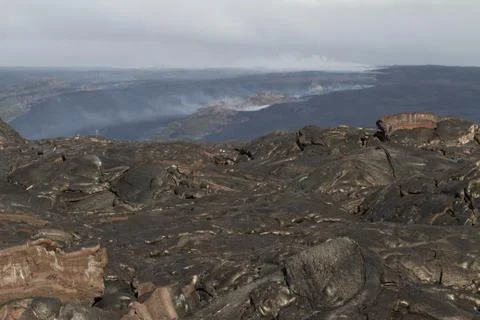 Lava field Stock Photos
