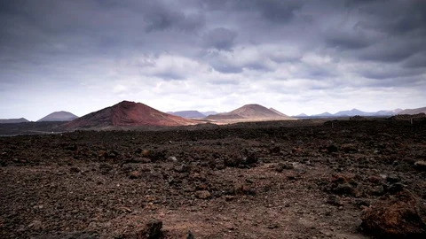Lava Field Timelapse Stock Footage 90249884