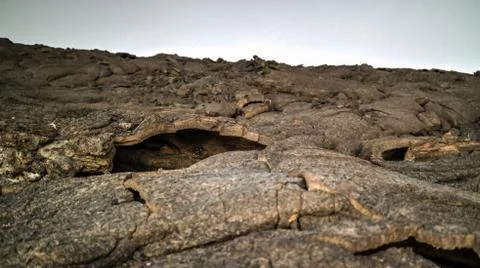 Lava fields around Erta Ale volcano, Danakil, Afar, Ethiopia Foto stock