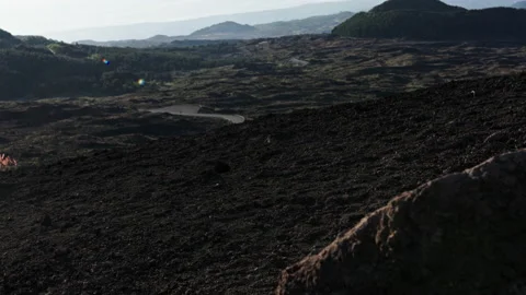 Lava fields of the volcano Etna in Sicily 스톡 동영상 233709493