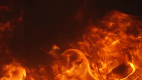 Lava fire, flames. Smelted, molted stone slag burning effect. Chromakey overlay. Video stock 161312863