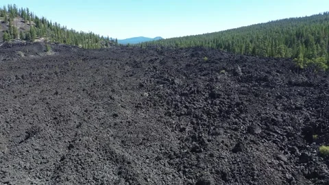 Lava Flow in Central Oregon. Stock Footage 318883461