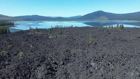 Lava Flow in Central Oregon. Stock Footage 318891777
