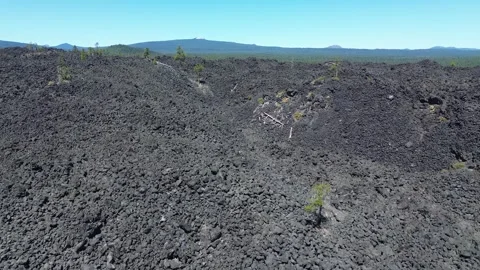 Lava Flow in Central Oregon. Vidéo 318895894