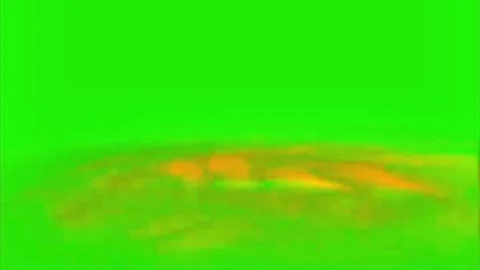 Lava Flow Digital Animation with Green Screen Background Vidéo 330669881