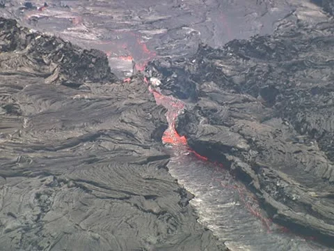 Lava Flow Stock Footage 22242774