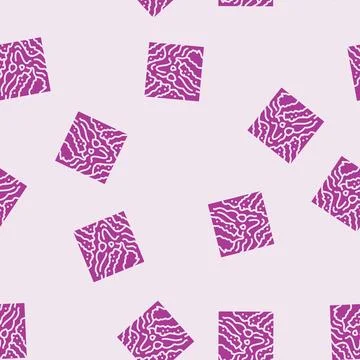 Lava flow glyph seamless pattern Stock Illustration
