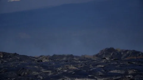 Lava Flow - Kiluea Volcano Surface Flow Stock Footage 78138299