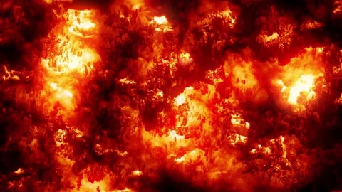 LAVA FLOW LOOP ANIMATION 4K Stock Footage 236724496