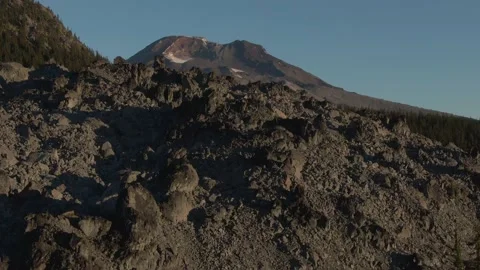 Lava Flow with Mountain View Video stock 141623591