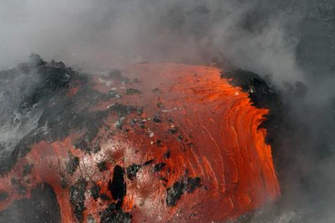 Lava flow Stock-Fotos