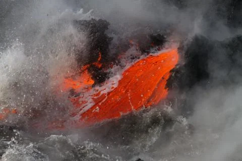 Lava flow Foto stock