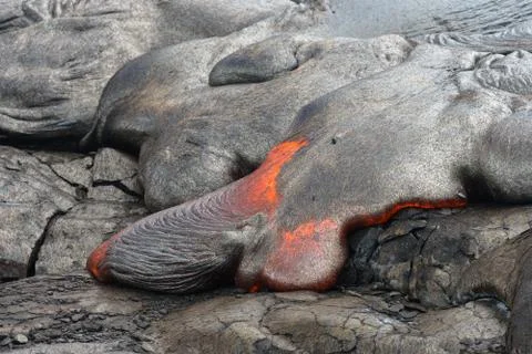 Lava flow Stock Photos