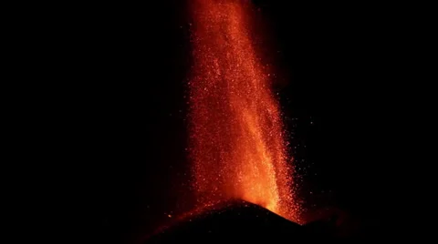 Lava Fountains Stock Footage 35368632