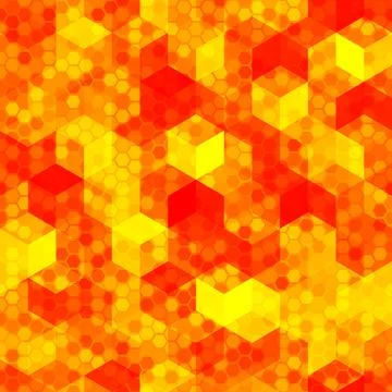 Lava Halftone Modern Design Backdrop. Hot Red Bright Pixel Camouflage 스톡 일러스트
