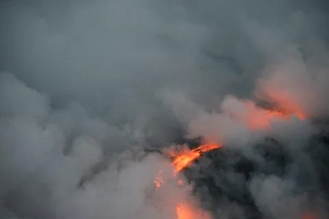Lava in Hawaii Stock Photos