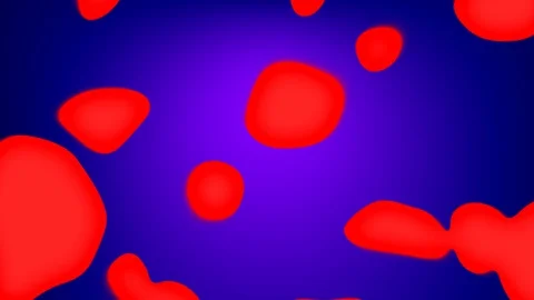 Lava Lamp Animation Red and Purple Stock Footage 129046901