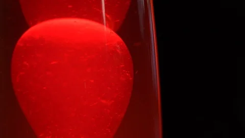 Lava lamp red Stock Footage 94718389