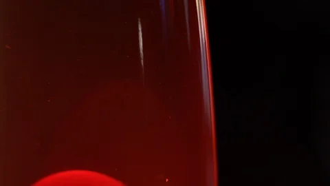 Lava lamp red Stock Footage 94723348