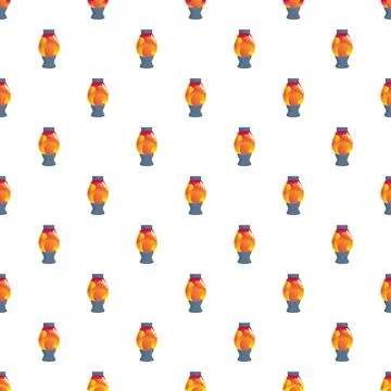 Lava lamp repeating pattern with retro psychedelic theme 스톡 일러스트
