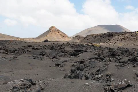 Lava landscape, Lanzarote Stock Photos