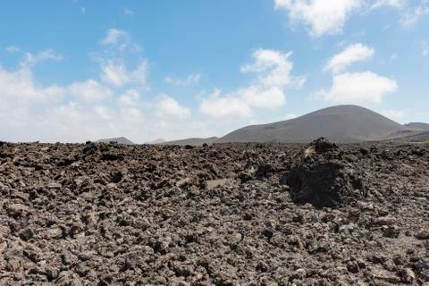 Lava landscape, Lanzarote Foto stock
