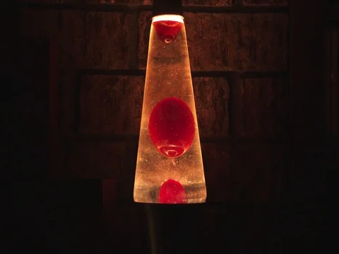 Lava Lite / Lava Lamp - Centered - Brick Wall Stock Footage 84726905