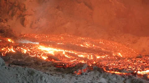 Lava melting in the foundry Stock Footage 1076686