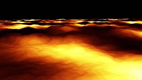 Lava molten rock flow background Stock Footage 337451009