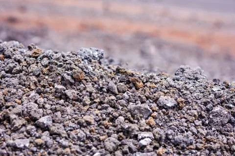 Lava on Mount Etna, active volcano on the east coast of Sicily, Italy Stock Photos