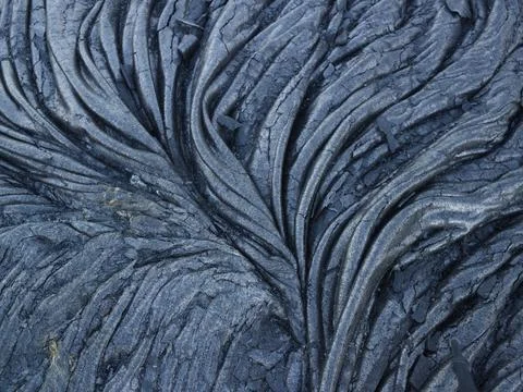 LAVA PATTERNS IN HAWAII Stock Photos