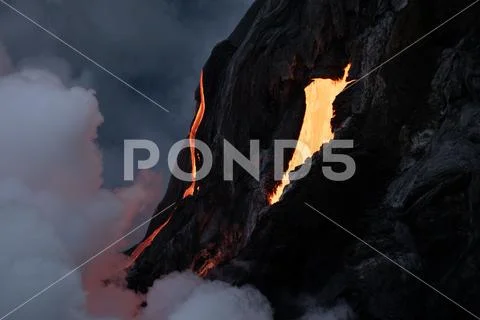 Lava Pierce Stock Photos