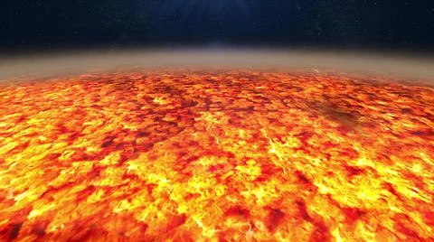 Lava planet background black. Elements of this image furnished by NASA. Stock Illustration