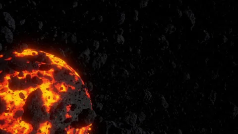 Lava planet Stock Footage 155599047