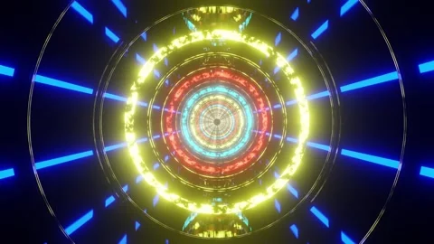 Lava rings background VJ loop background Video stock 320292119